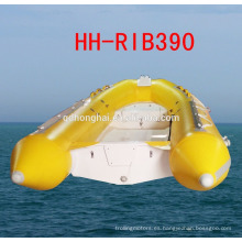 RIB390 goma barco barco inflable rígido casco del barco con CE